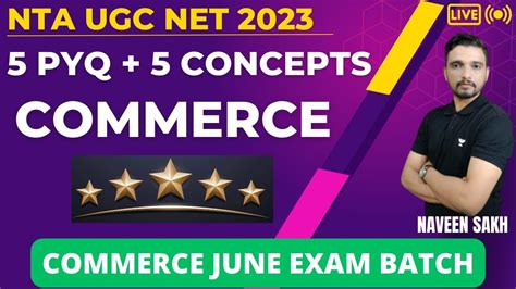 Concept Pyqs Series Commerce Nta Ugc Net June Naveen