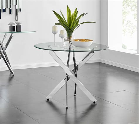 Buy Furniturebox Uk Round Dining Room Table Novara Modern Dining