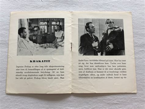 Krakatit Karel Höger Florence Marly Eduard Linkers 1948 - Etsy