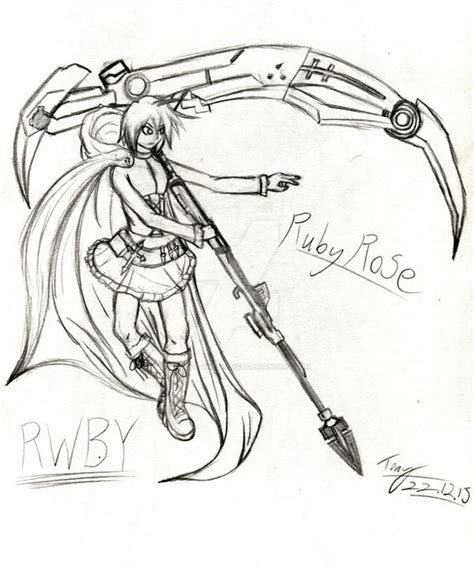 Rwby Ruby Coloring Pages