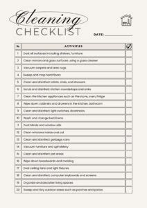 Free Printable Cleaning Checklist Templates Canva Bogiolo