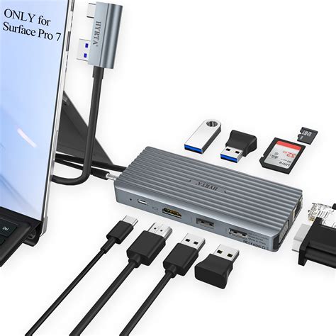 Buy Usb C Dock For Surface Pro 7 11 In 2 Surface Pro 7 Usb C Docking