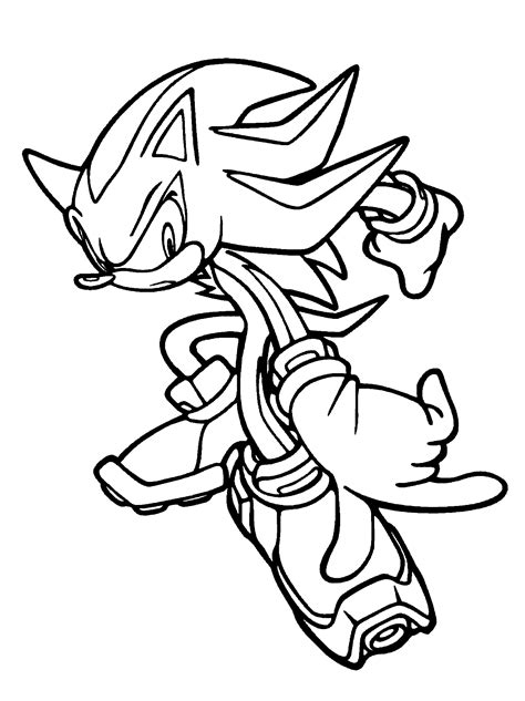 Shadow The Hedgehog Color Sheet