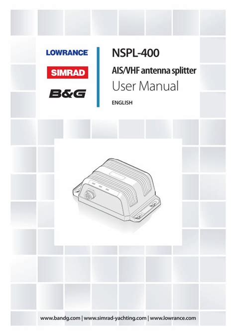 Pdf Ais Vhf Antenna Splitter User Manual Ais Base Stations Ais