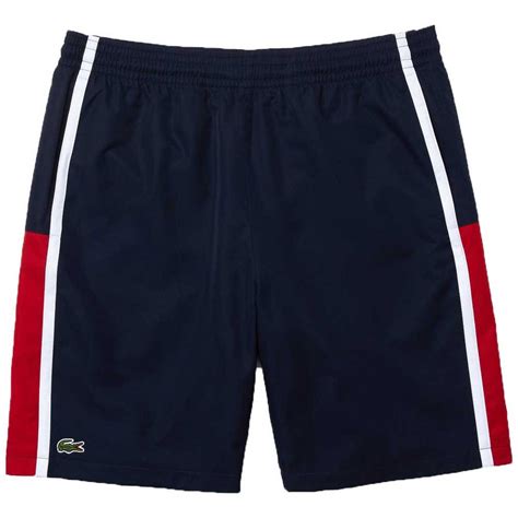 Lacoste Sport Colourblock Panels Lightweight Short Pants Black Smashinn