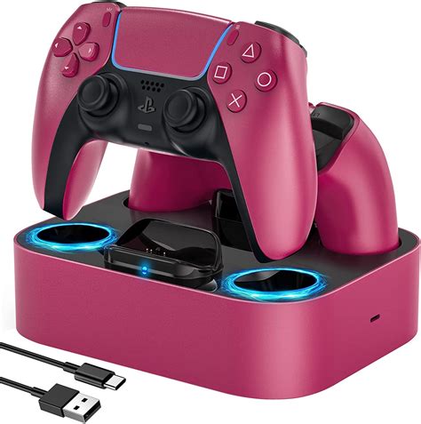 Lvfan Station De Charge Pour Manette De Ps5 Station De Charge Rapide Avec Protection Contre La