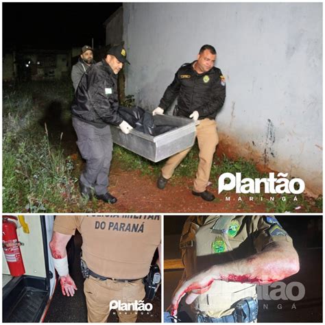 Homem Morto A Tiros Ap S Ferir Pm Golpe De Faca Maring Mais