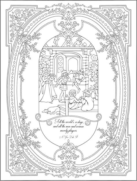 Welcome To Dover Publications Ch Shakespeare Dramatic And Droll Adult Coloring Pages Coloring