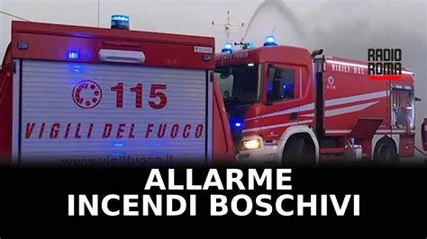 Allarme Incendi Boschivi Vigili Del Fuoco In Sofferenza Youtube