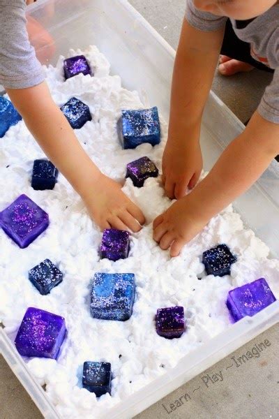 Frozen Shaving Cream Sensory Play ~ Learn Play Imagine