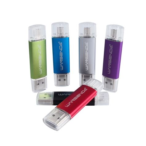 Wansenda Original Usb Flash Drives Otg Usb 2 0 Pen Drive 4gb 8gb 16gb 32gb Pendrives Dual U