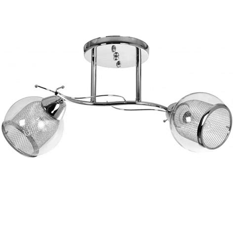 Plafon Lampa Przysufitowa Punktowa Chrom Klosz W Cr