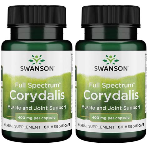 Swanson Full Spectrum Corydalis 400 Mg 60 Veg Caps 2 Pack Walmart