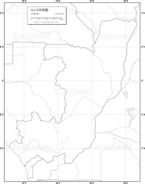 【国別図コンゴ白地図】の画像素材19602310 地図素材ならイメージナビ