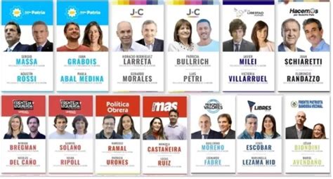 Las 13 fórmulas presidenciales que competirán en las PASO lareforma