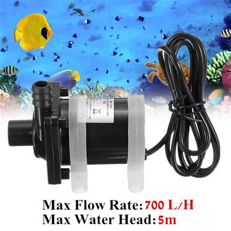 DC 12V Brushless Solar Powered Electric Submersible Water Pump 700L H