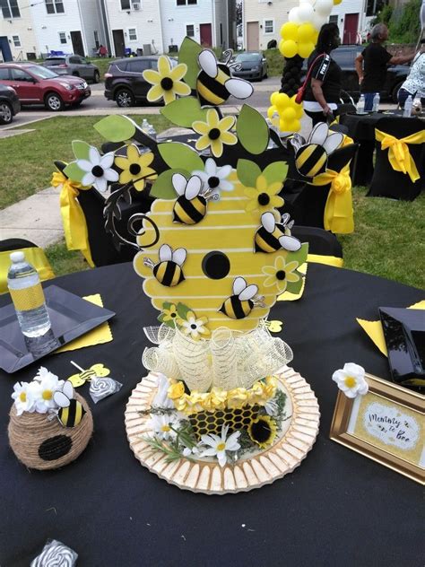 Bumblebee Centerpiece Bee Theme Party Bee Shower Theme Bee Party