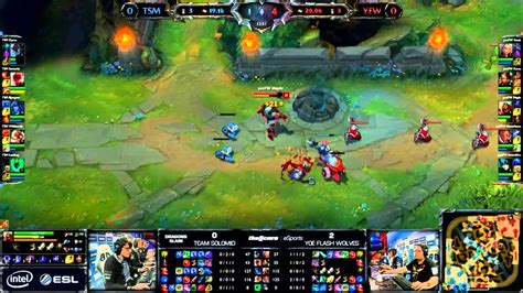 TSM Vs Yoe Flash Wolves Game 1 Semi Finals IEM World Championship