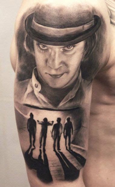 Stunning Clockwork Orange Tattoo By Miguel Bohigues