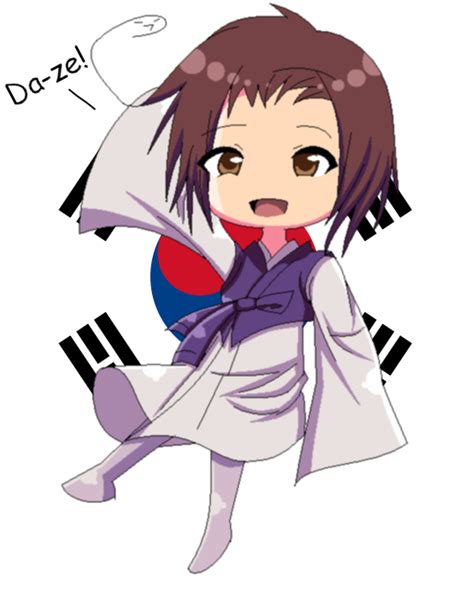 Aph Chibi Korea Colored By Xdemonxakumax On Deviantart