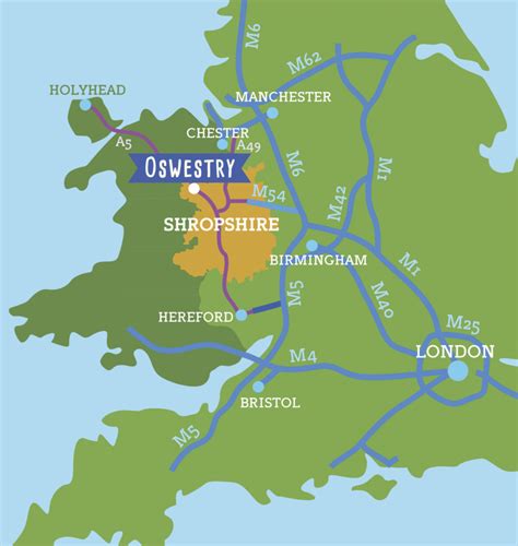 Town Map & Directions | Oswestry Town Council