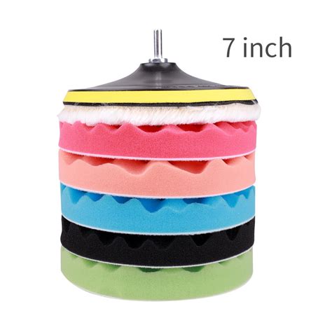 Pcs Set Car Polishing Disc Self Adhesive Buffing Waxing Sponge Wool