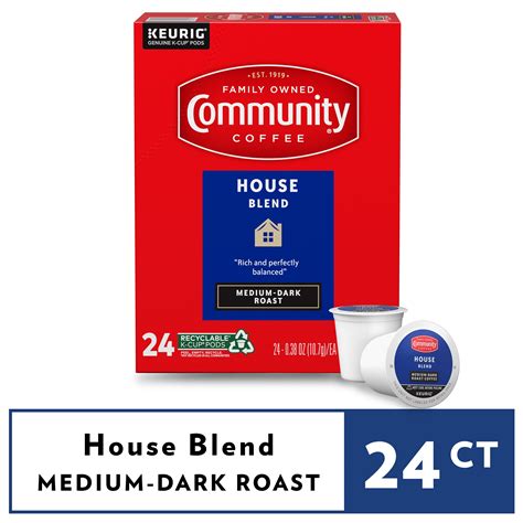 Community Coffee House Blend Pods For Keurig K Cups 24 Count