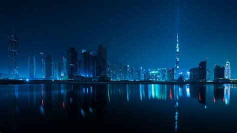 World Wildness Web: Night Skyline Wallpaper