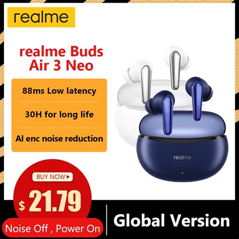 Realme Auriculares Inal Mbricos Buds Air 3 NEO Aud Fonos Con Bluetooth