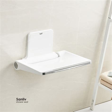 Wall Mounted Folding Up Shower Seat | QUEENBATH