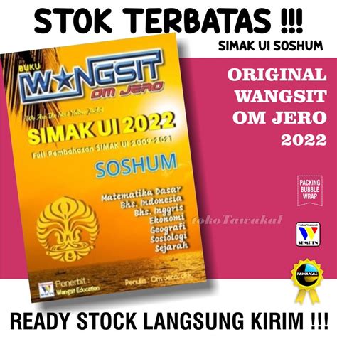 Wangsit Book Om Jero Utbk Sbmptn Simak Ui Soshum Ips