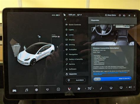 Tesla software update enables in-car purchases and subscriptions