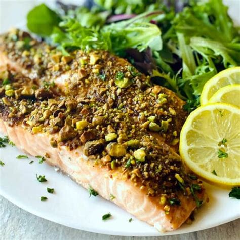 Pistachio Crusted Salmon Aubrey S Kitchen