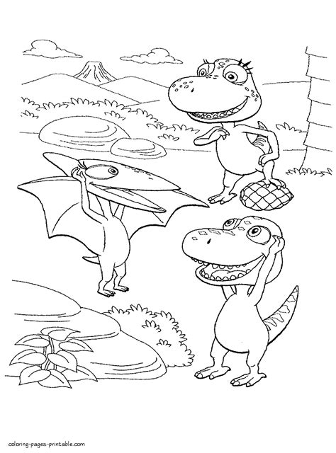 Dinosaur Train episode coloring page || COLORING-PAGES-PRINTABLE.COM