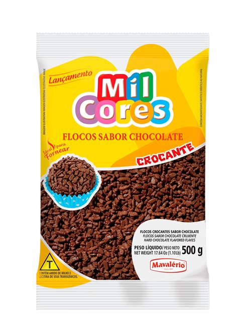 FLOCOS CROCANTES SABOR CHOCOLATE MIL CORES MAVALÉRIO Mavalério