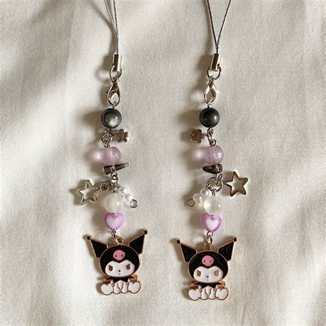 Handmade Matching Kuromi Phone Charms Women S Fashion Jewelry And Organisers Charms On Carousell