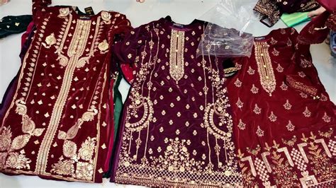 Discount Price Taka Bin Saeed Velvet Kurti Pakistani Dress