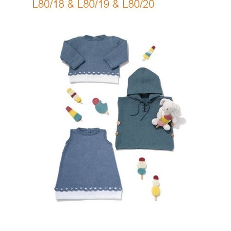 Modèle Poncho Bébé Laine Katia concept coton Cotton Yak