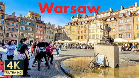 Warsaw Poland 4K Old Town Walking Tour YouTube