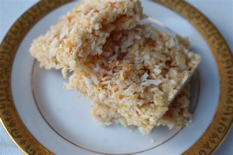 Coconut Rice Krispie Treat Food With Finkel