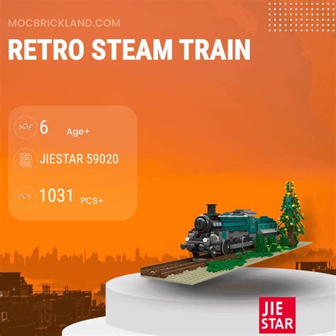 Retro Steam Train Jiestar 59020 Technician With 1031 Pieces Moc Brick