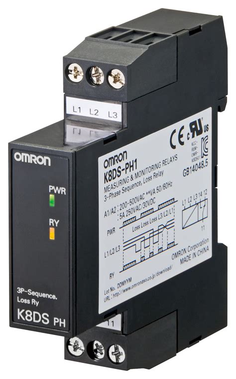 K8DSPH1 Omron Industrial Automation Phase Monitoring Relay Phase