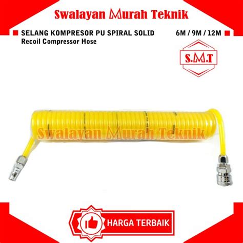 Jual Selang Kompresor Pu Spiral Solid Recoil Compressor Hose M M M