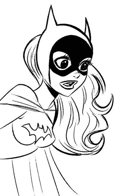 Desenho De Cara Da Batgirl Para Colorir Tudodesenhos