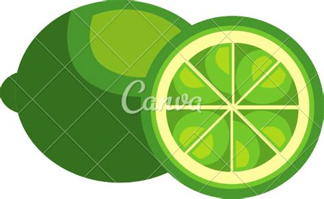 Fresh Lemon Citrus Fruit 素材 Canva可画