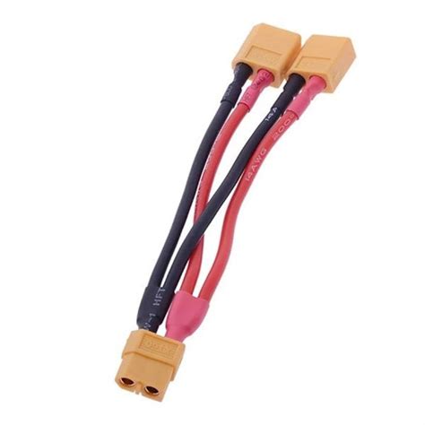 Wopashen Xt60 Plug Silicone Wire Xt60 Male Y Splitter Wire One Female To Two Male Xt60 Female