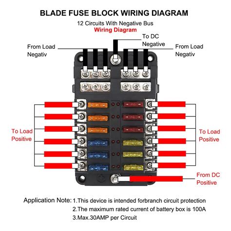 Mua Tawveml 12 Way Blade Fuse Block W Negative Bus ATC ATO Fuse Box