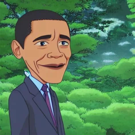 Animation Of Barack Obama In The Movie Garden Of Stable Diffusion