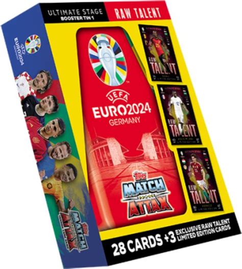 Official EURO 2024 Match Attax Booster Tin Games Bol