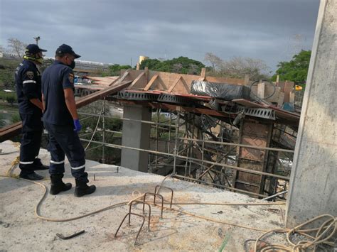 Hay heridos en desplome de plafón en construcción de centro comercial